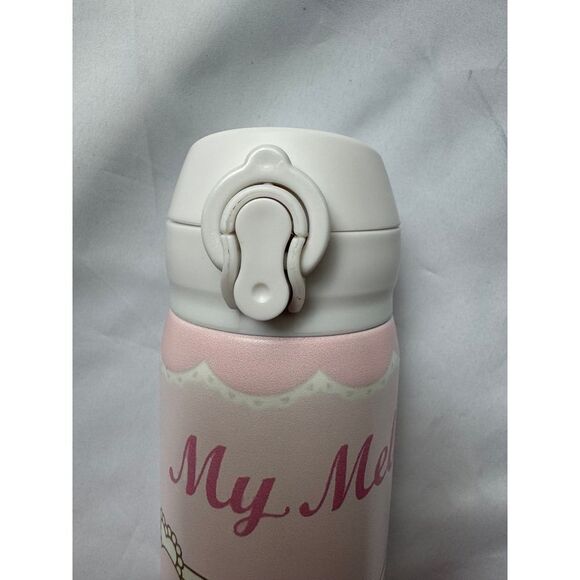 My Melody pink and white pop open stainless steel tumbler - Picture 4 of 8